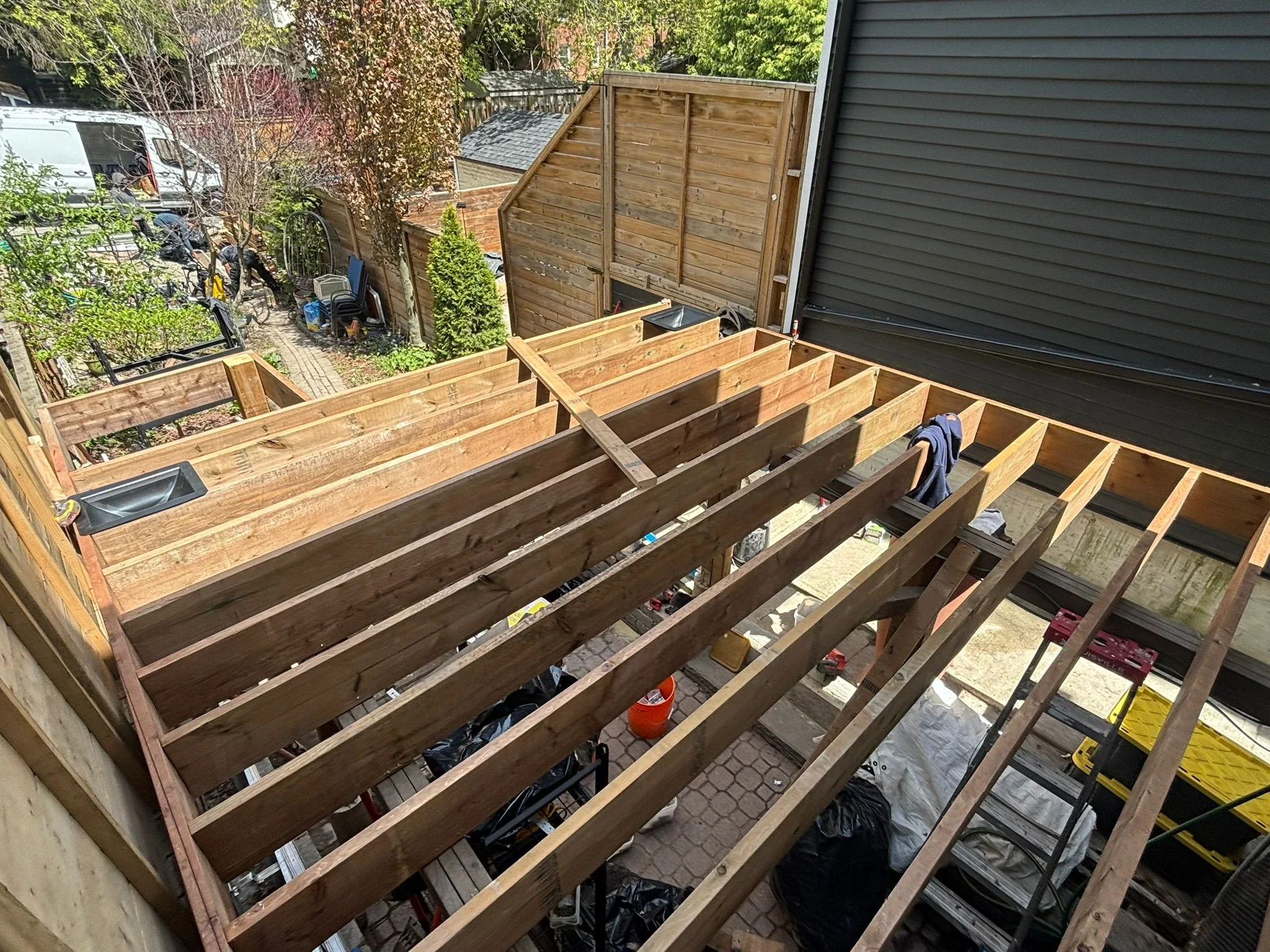 Composite Glass Railing Deck — photo