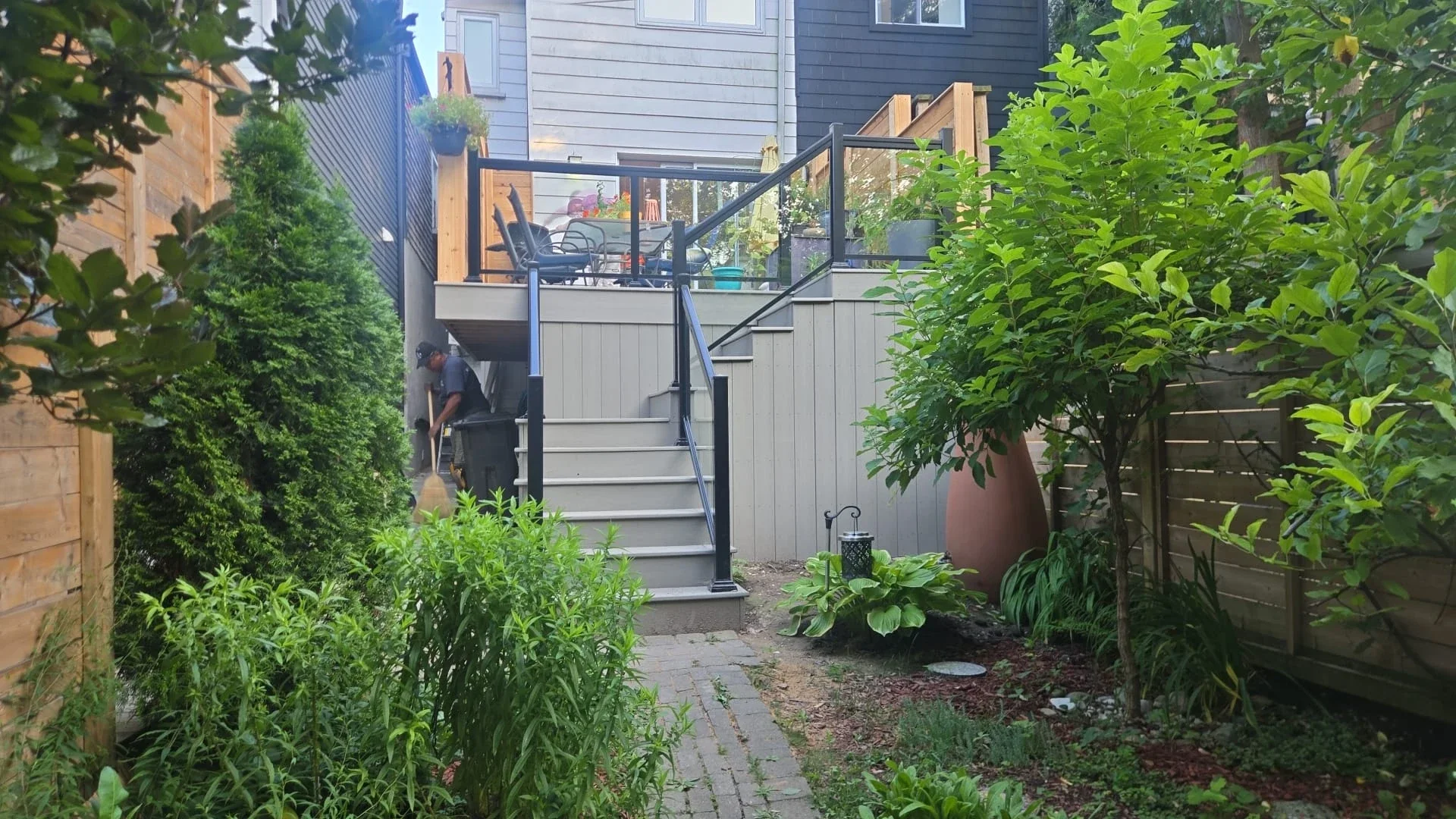 Composite Glass Railing Deck