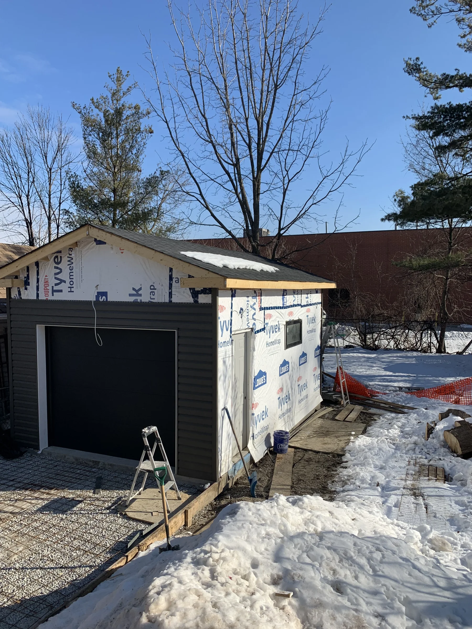 Grey Vinyl Garage — photo