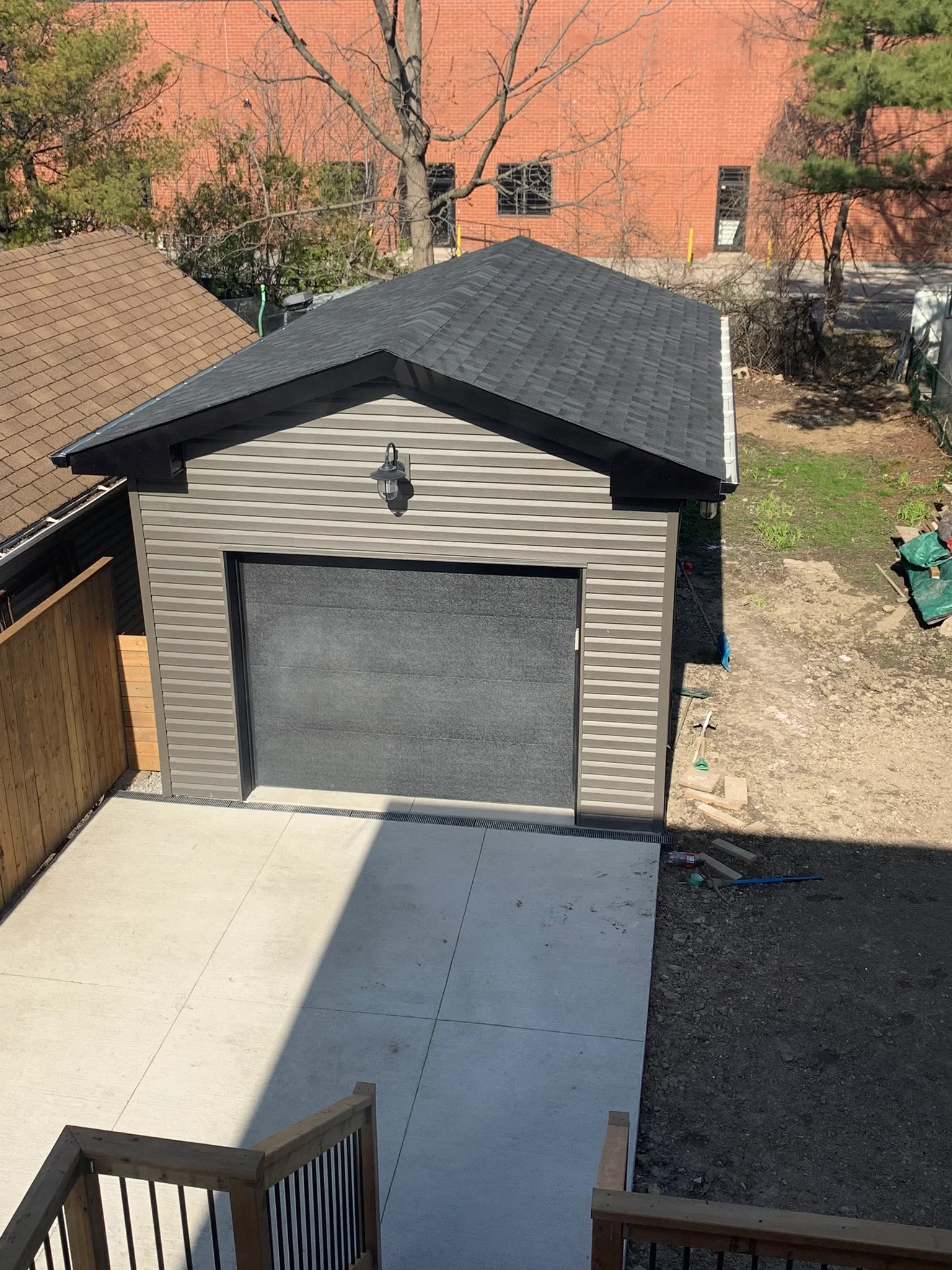 Grey Vinyl Garage